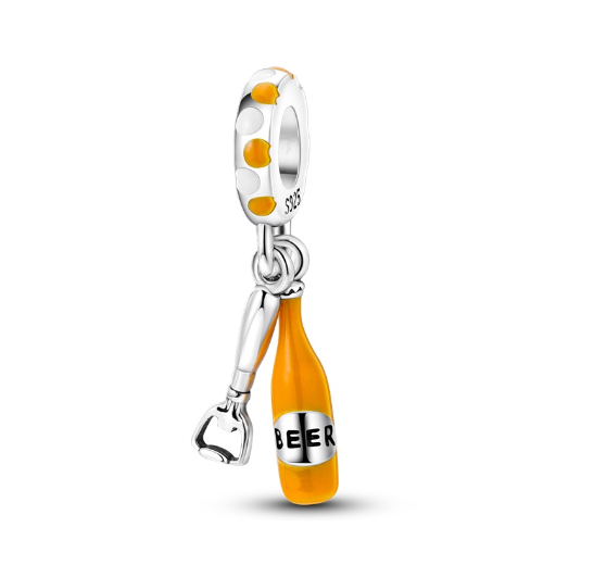 25 Sterling Silver Dog Bone Charm Suitable For Pandora Bracelet DIY 0039