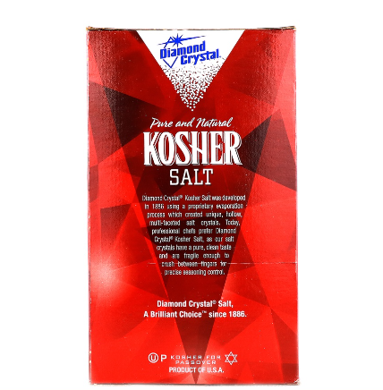 Diamond Crystal Pure and Natural Kosher Salt 48oz