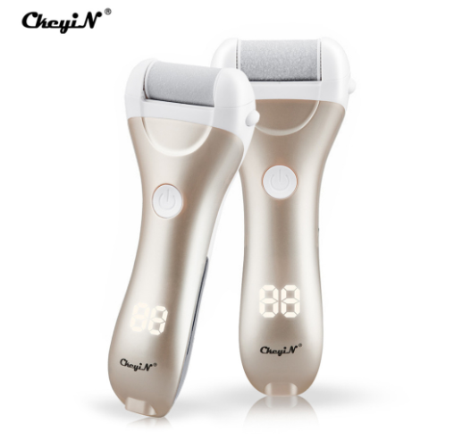 CkeyiN Electric Callus Remover with LED Display Foot Scrub Foot File Foot Spa Set MP022