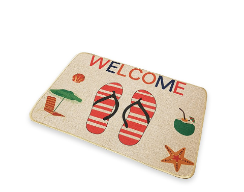 Socone Quick-Dry 40x60cm Kitchen Mats Bathroom Mats Absorbent Slip-resistant Doormat 4554