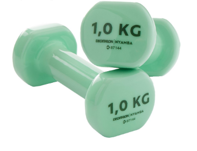 Decathlon Nyamba Pilates Toning Dumbbells Twin-Pack - 1 kg