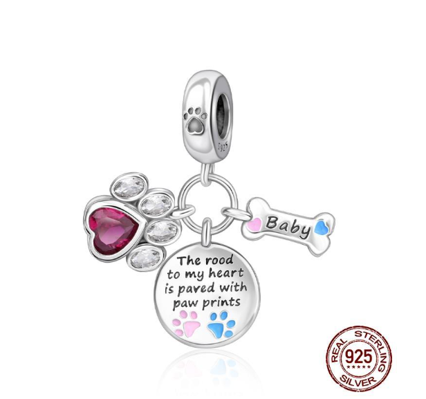 Authentic 925 Sterling Silver Blue Crystal Enamel Heart Charm Fit Women Bracelet Friend Surprise Birthday Jewelry Beads Gift 0017