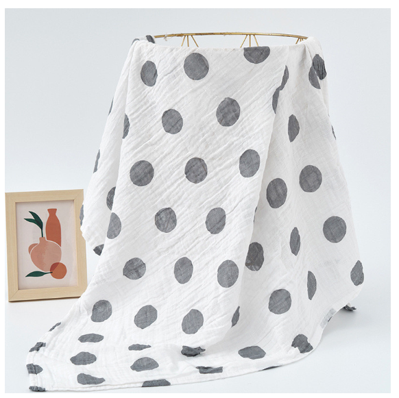 Summer Baby Blanket Muslin Gauze Breathable Sleep Swaddle Wrap Infant Quilt For Baby Bib S31