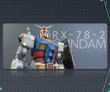 Centrix X Gundam ( X-33 ) Extended Mouse Mat / Mouse Pad For Gaming ( 80cm x 30cm ) Soft And Smooth