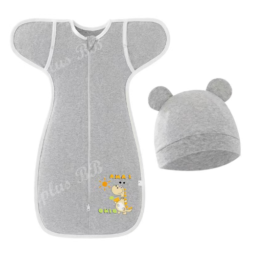 Muslim Swaddle Blanket Hat Set Swaddle Bedding Wrap Blanket Baby Swaddling Newborn Baby Swaddle D20