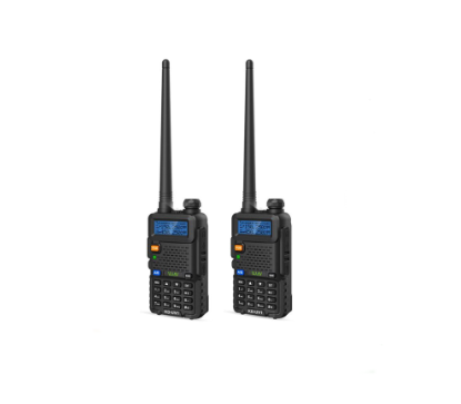 WLN KD-UV1 5W 199 Channel Dual Band UHF VHF Two-Way Walkie Talkie Radio Set of 2