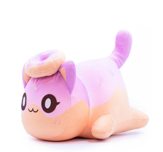 Aphmau Cat Stuffed Toys Animal Hamburg Angel rainbow French Fries Donuts Cats Plushie Plush Doll For Girls Pillow Home Decor  D37