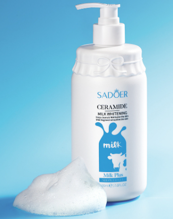 500ML Milk Shower Gel Perfumed Body Wash Smoothing Moisturizer Long-lasting Whiten