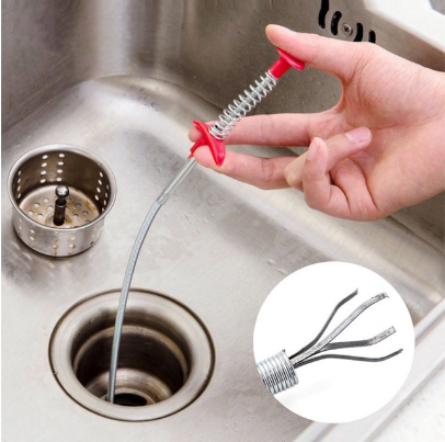 Bendable hand shake Sewers clip Junk Pickup Toilet Drain Hair Removal