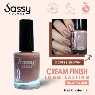 Sassy Colors Nail Polish Nudes & Browns Shades 7ML