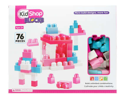KidShop Blocks 'n Crafts 76 pcs Building Blocks