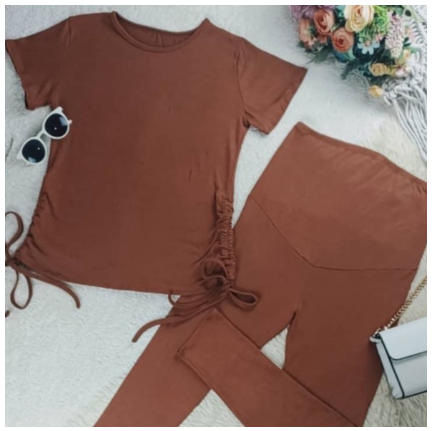 Maternity Leggings and Stringtop Terno Pregnancy Wear MD010