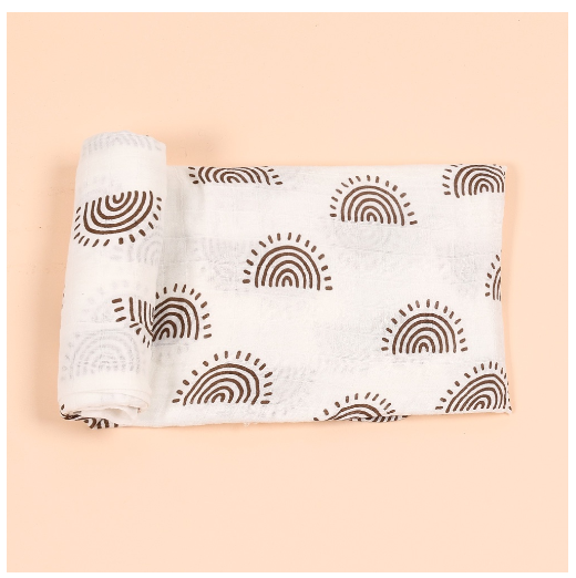 HappyFlute 1Pcs Baby Muslin Swaddle Cotton Summer Baby Blanket 120x110cm S13