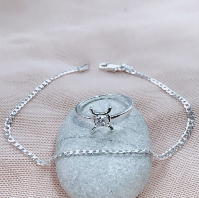 Silver Korean Jewelry Adjustable Horoscope Ring and Bracelet