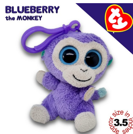 TY Key Clips-Chains Bag Charm Hanging Plushie Stuffed Toy Collection TYCC11