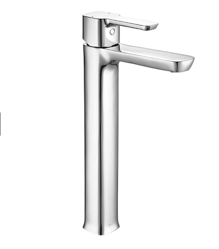 Delta Kami Collection 33925-P Single Handle Vessel Lavatory Faucet
