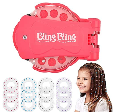 Blinger Deluxe Set Toys Makeup Play Jewel Girls Hair Sticker DIY Hair Design Hair Styling Tool