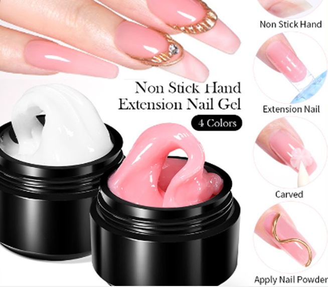 5ML Non Stick Hand Gel Nail Polish For Nails Extension Clear Solid Nail Tips Painting Gel Manicure