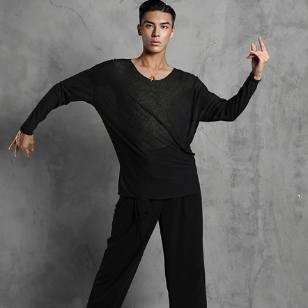 Adult Latin Dance Costumes Men's National Standard Dance Clothes