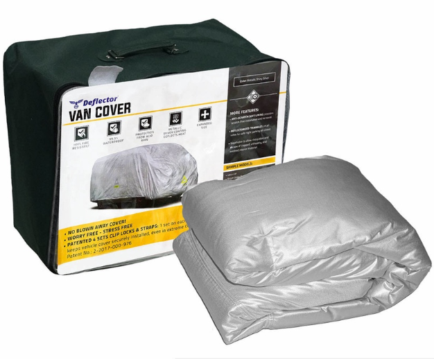 Deflector Water Resistant Car Van Cover DCC30201-VAN1 XL (Metallic Shiny Silver)