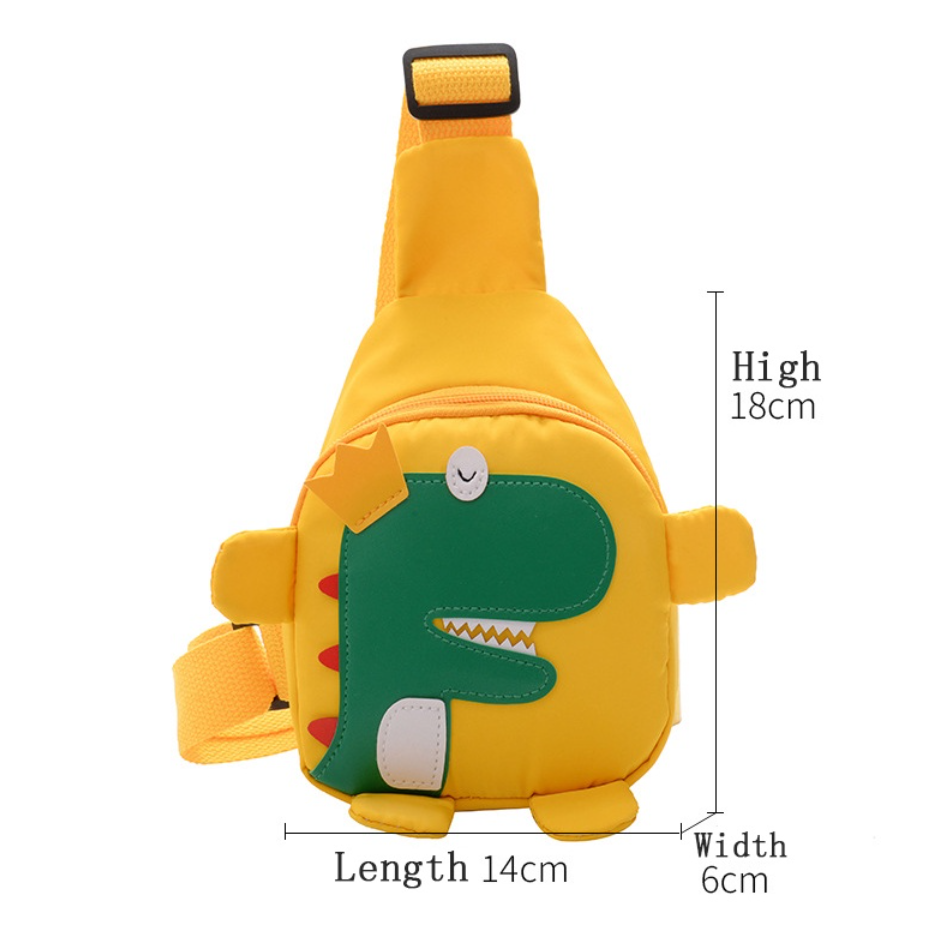 Children's Dinosaur Bags Baby Outdoor Travel Backpack Unisex Cross-body Handsome Cute Chest Bag