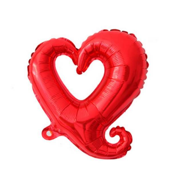1pcs 18inch Giant Hollow Heart Shape Foil Balloons for Valentines Day/Wedding Party Decorations Big Size Red Heart Globos