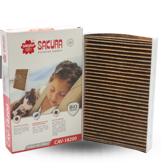 Sakura Bio-guard Cabin Air Filter Cav18200 for Nissan Juke F15, Pulsar C12, and Renault Fluence