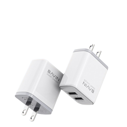 BAVIN PC829 2.4A Fast Charging Smart Wall Charger Adapter Dual USB Port Slot For Micro iPh Type-C