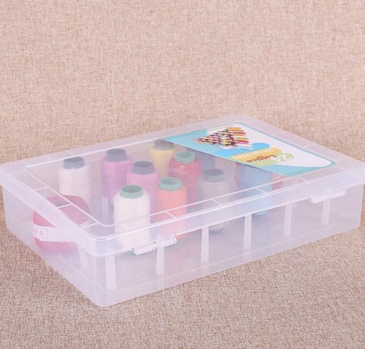 Empty Sew Threads Box 11x7.672.48 Inch Durable Sewing Yarn Spools Containers