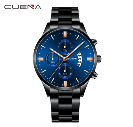 Cuena Men's Watch Leisure Sports Quartz Waterproof Watch 845S 0015