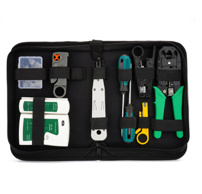 Network Cable Tester Tool LAN Utp Wire Stripper Screwdriver RJ45Connector Crimping Tool Set
