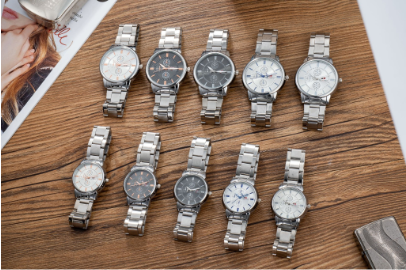 Ticarto Stainless Steel Couple Waterproof Pointer Fashion Pair Watches