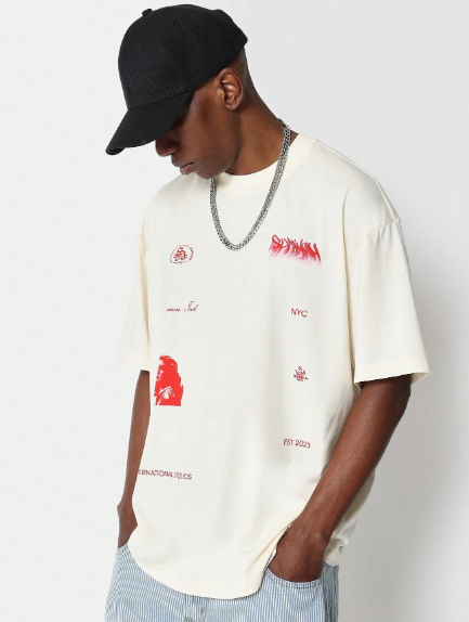 SUMWON Tee With Graphic Print College Ready