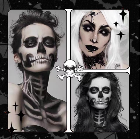 BEAUTY GLAZED Face Body Paint Stick Professional Flash Non toxic Safety Tattoos Halloween FX Party Artist Fancy Makeup Painting Set Suitable for Children and Adults