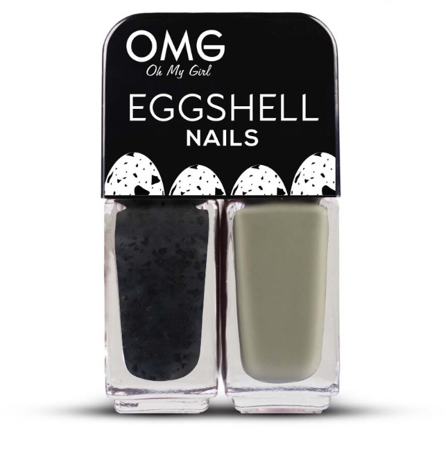 OMG Eggshell Nail Polish Owl 5ml x 2