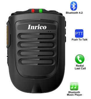 INRICO Wireless Bluetooth B01 PPT Zello Microphone Speaker for Android Mobie Radio and Android Phone ZELLO Walkie Talkie PTT Speaker