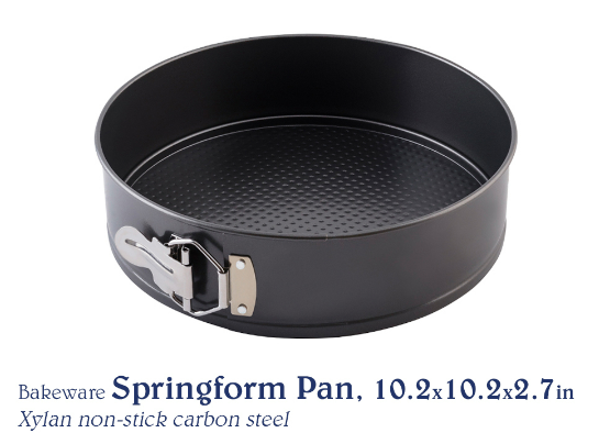 Chef's Classics Bakeware Non-Stick Springform Pan, 10.2x10.2x2.7in