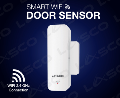 Lasco Smart Wi-Fi Door Sensor and Window Sensor - Magnetic Contact Detector Notifies and Alerts
