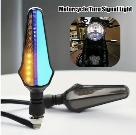 2pcs 24SMD Universal LED Running Turn Signals, Motorcycle Flowing Turn Lights, LED Headlight, Motorcycle Blinkers Flash Light