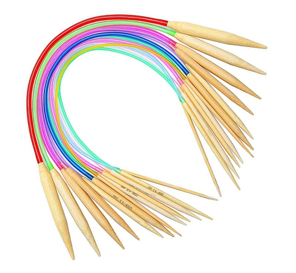 18Pcs/set Multi-color 2.0mm-10mm Eco-Friendly Double Point Bamboo Knitting Needles Yarn Women DIY Crafts Tools