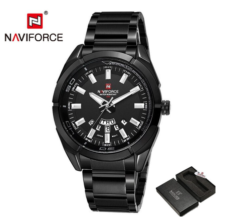 Naviforce NF9038 Men Top Brand Full Steel Waterproof Casual Quartz Date Sport Military Wrist Watch 003