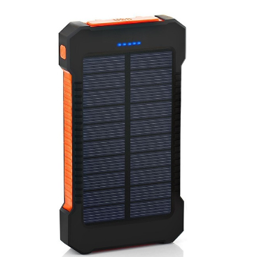 50000mAh Solar PowerBank Charger USB Ports Power Bank External Charger Flashlight IP65 Waterproof