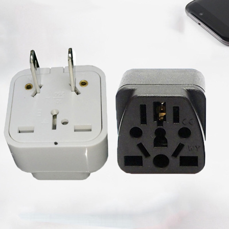 Travel Adapter Multi-Type Plug 2Flat Parallel Pins 10A 250V Home Adapter Type A-Pocket Size