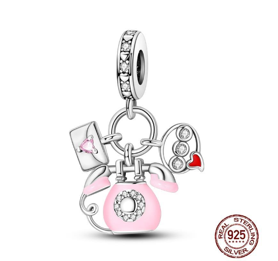 Summer 2024 New Arrivals 925 Silver Bow Cat Tram Little Bird Bird Cage Charm For Original Sterling Silver Bracelet DIY Jewelry Making Gifts s18