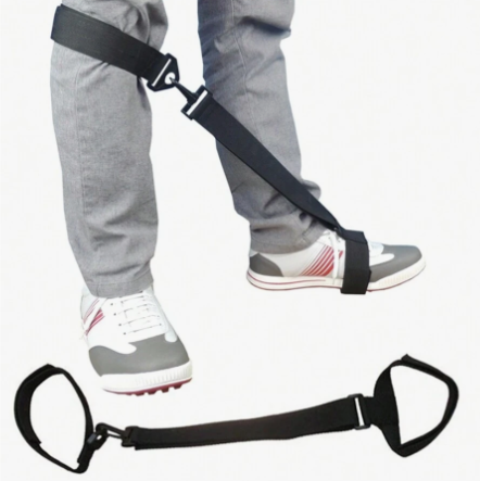 1pc Golf Swing Trainer Leg Correction Belt Golf Training Aid Post Orthotics Strap Poster Corrector For Golf Beginners