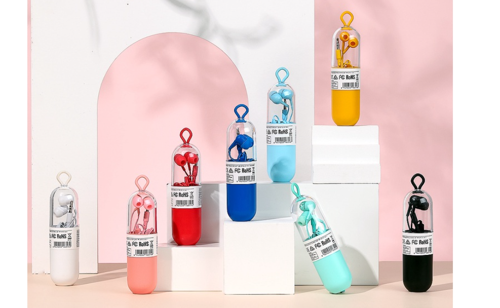 Miniso Colorful Music In Earphone Headset With Microphone Model No HF236