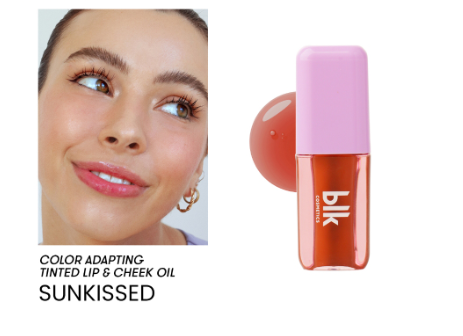 blk fresh color adapting lip and cheek oil sunkissed