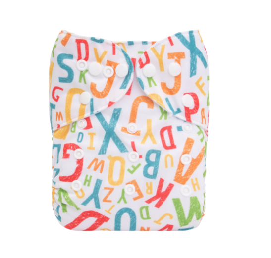 Alva Baby Cloth Diapers Washable Pocket Nappy Diaper for Newborn Without Insert N23