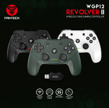 Fantech Gamepad Revolver WGP12 Wireless Shooter II Controller Joystick for PC and Play station