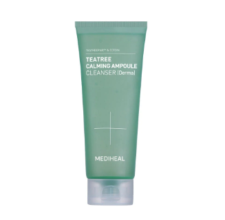 Mediheal Teatree Quick Calming Gentle Mild Cleanser for Acne and Sensitive Skin, 200ml+50ml set